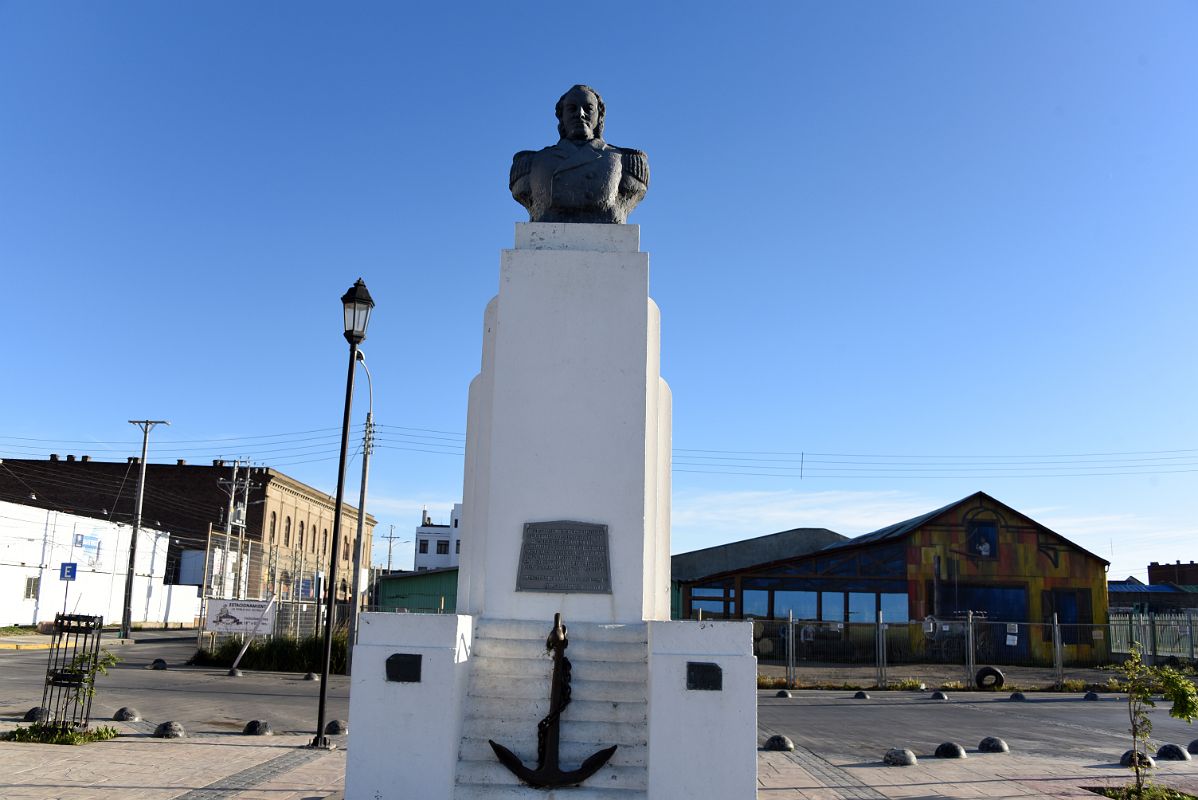 12A Statue Of John Williams Wilson Juan Guillermos Captain Of The Schooner Ancud Who Took Possession Of The Strait of Magellan Monument In Punta Arenas Chile
